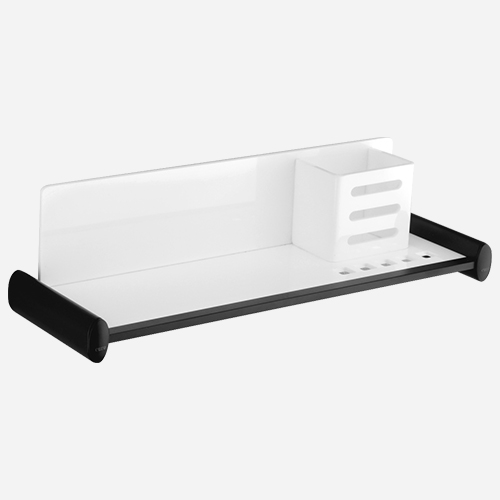 SHELF WITH TUMBLER HOLDER